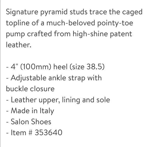 Valentino Rockstud Pump in patent poudre - Picture 5 of 12